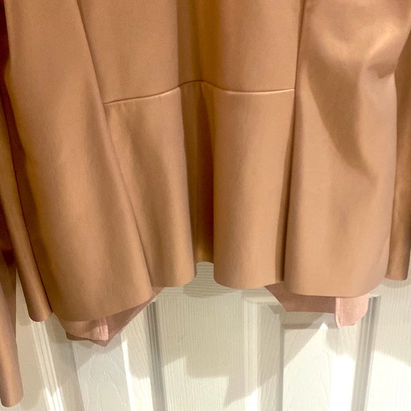 JustFab light Rose Gold Suede Feel Blazer/Jacket. New with tags! Size L - Picture 9 of 11